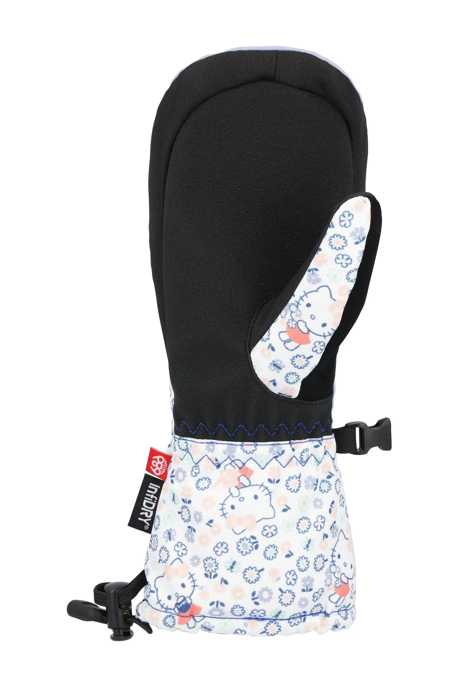 686 Youth Heat Insulated Mitt Hello Kitty Purple Impression