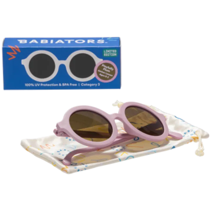 Babiators Euro Round Playfully Plum Sunglasses with Amber lens
