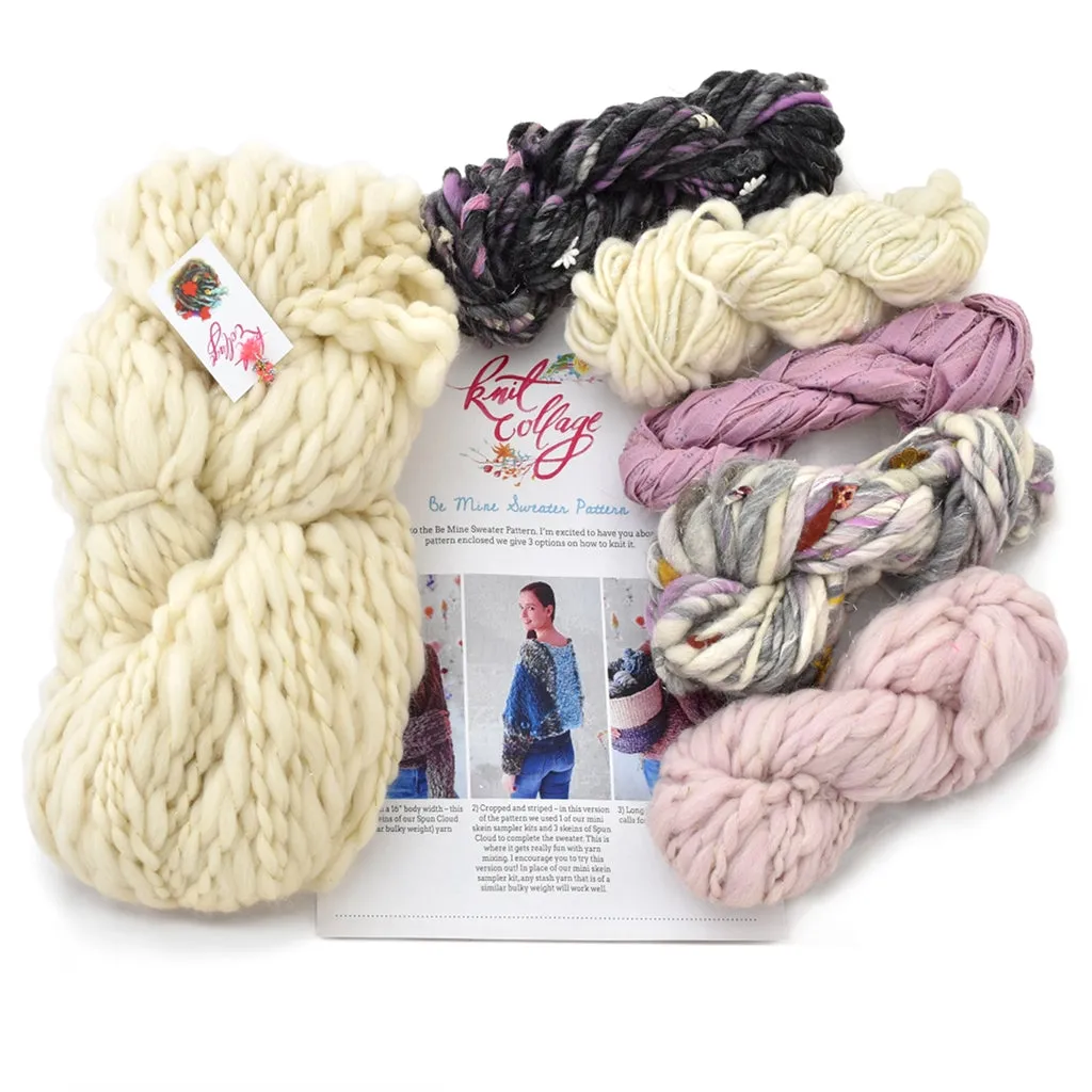 Be Mine Striped Sweater Knitting Kit