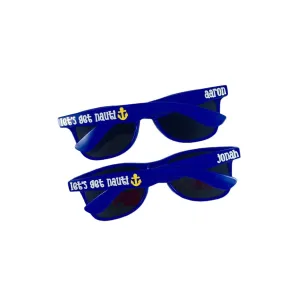 Blue Bachelorette Party Sunglasses, Personalized