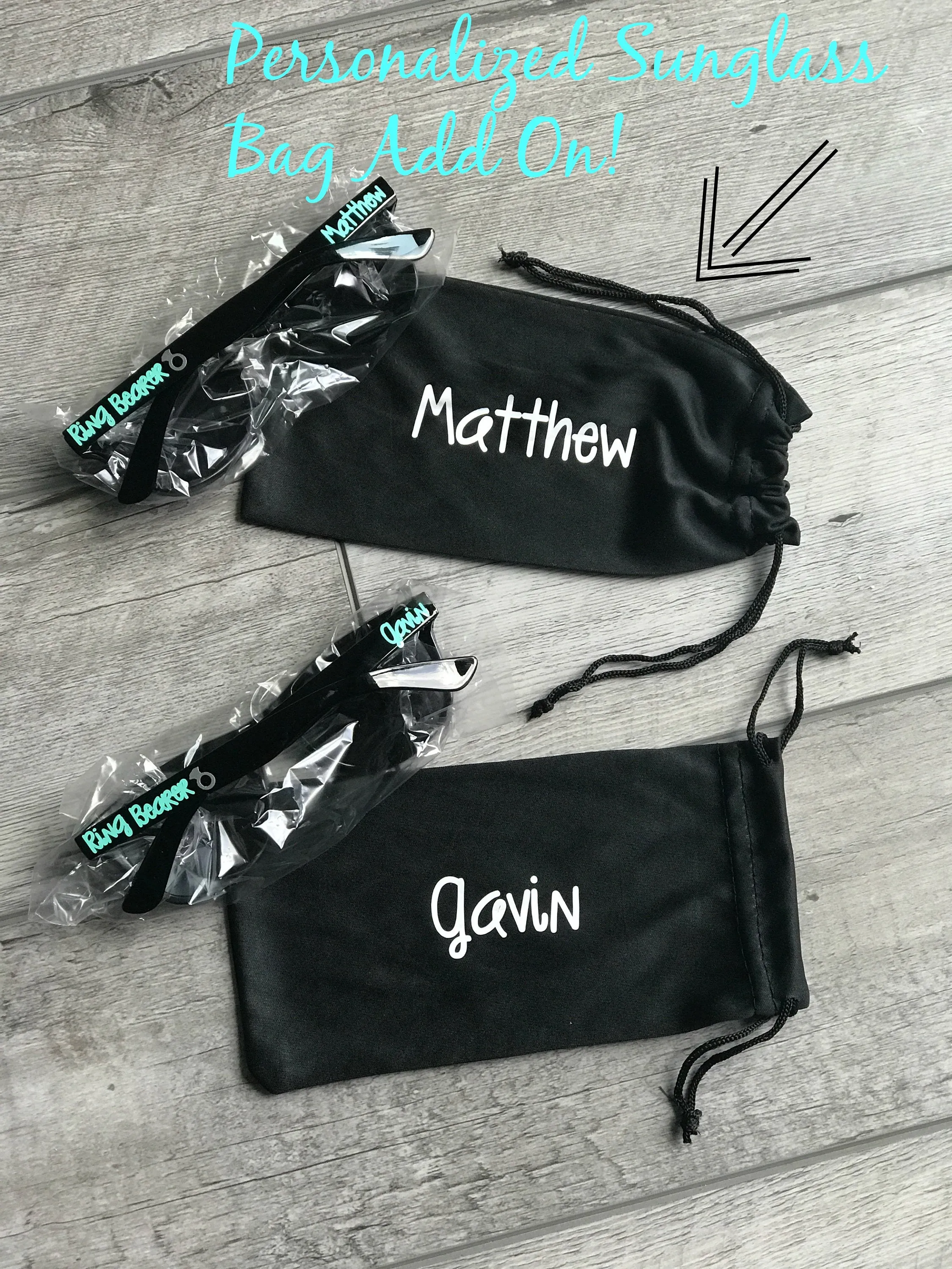 Blue Bachelorette Party Sunglasses, Personalized