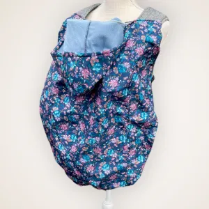 Blue Floral - Insulated Wind&Rain Carrier Cover