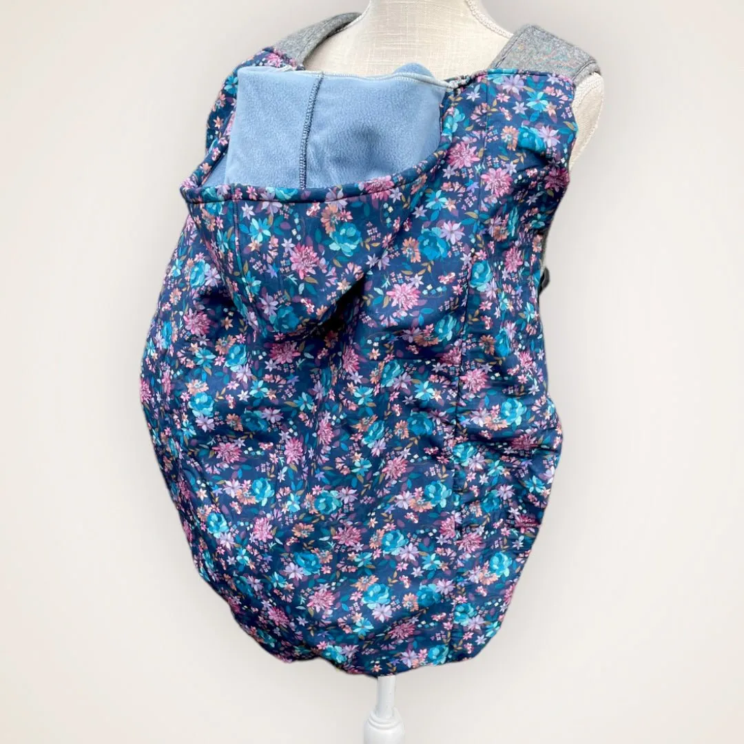 Blue Floral - Insulated Wind&Rain Carrier Cover
