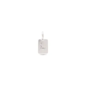 CHARM crystal L pendant, silver-plated