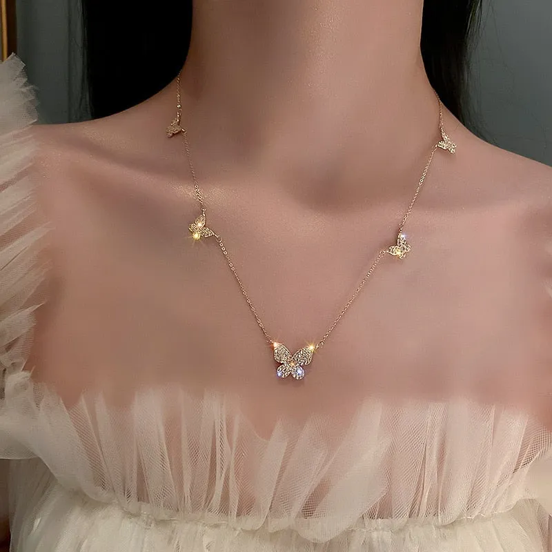 Charmed Delicate Butterfly Necklaces