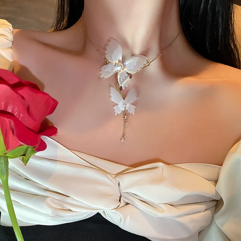 Charmed Delicate Butterfly Necklaces