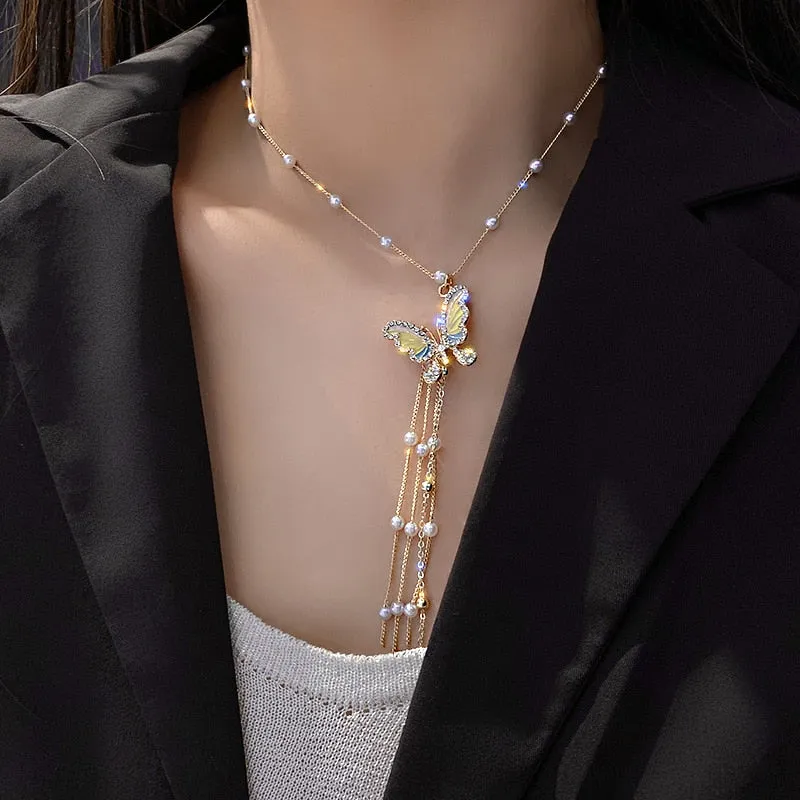 Charmed Delicate Butterfly Necklaces