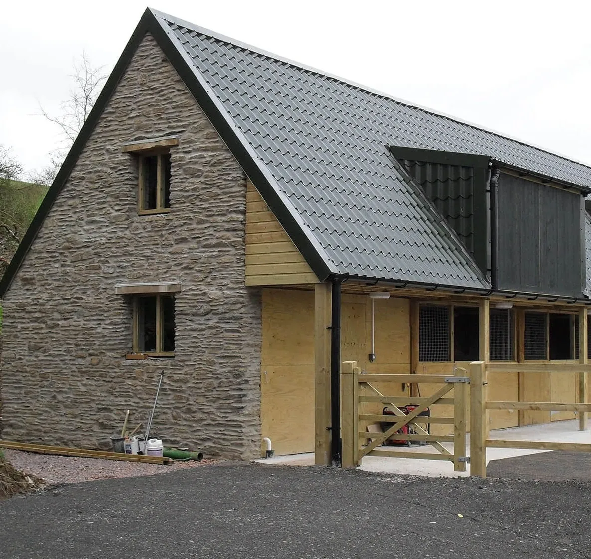 Cladco 41/1000 Tile Form 0.6 Thick Mica Coated Tile Effect Roof Sheet - Graphite Grey