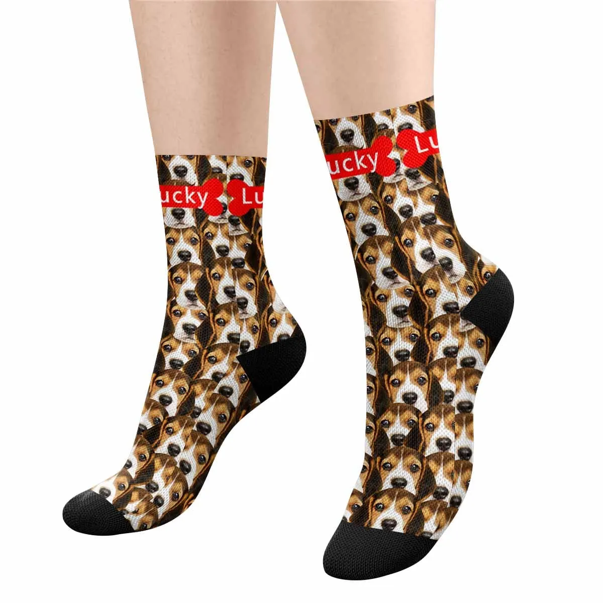 Custom Face&Name Pet Socks