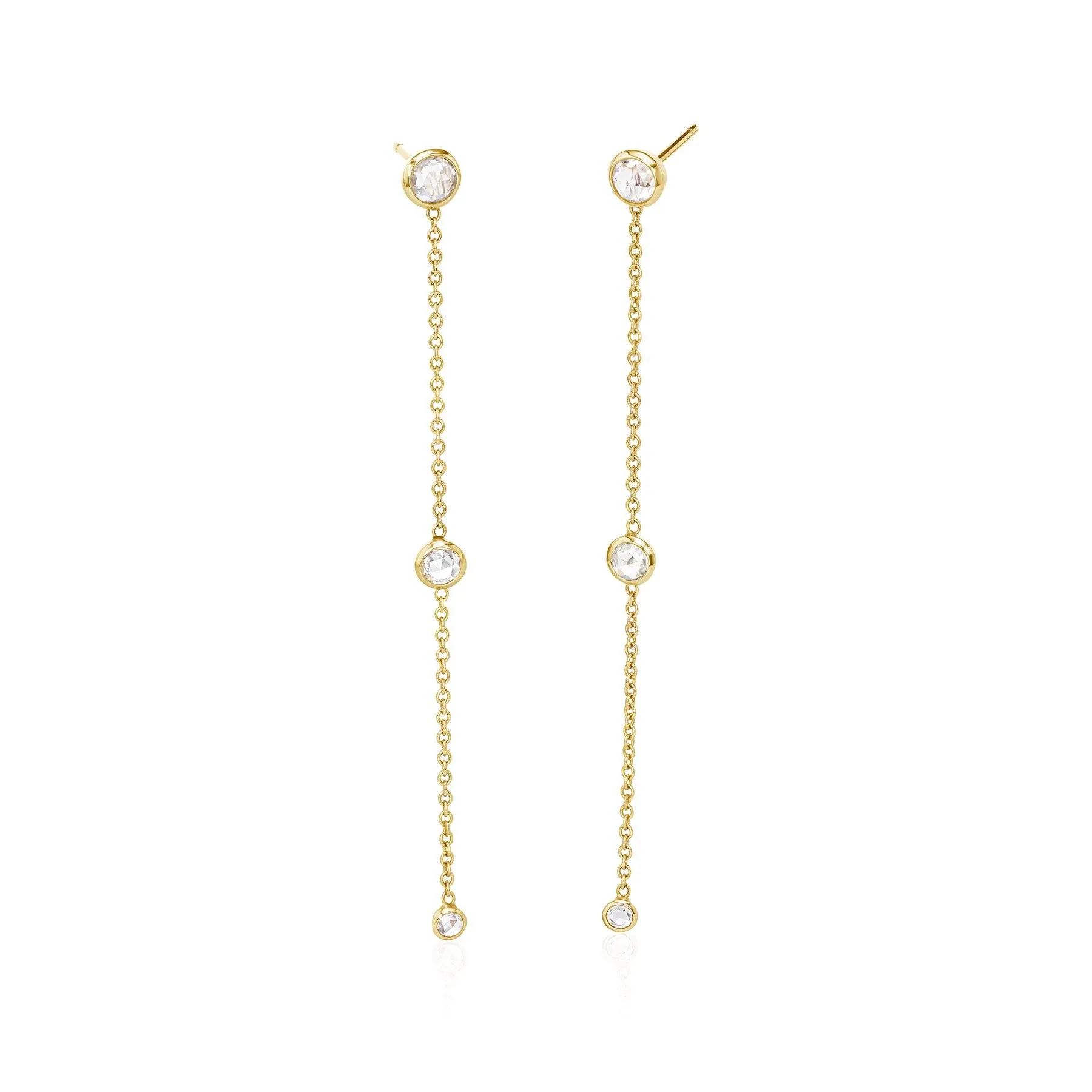 Diamond Chain Earrings