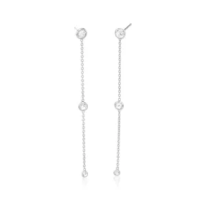 Diamond Chain Earrings