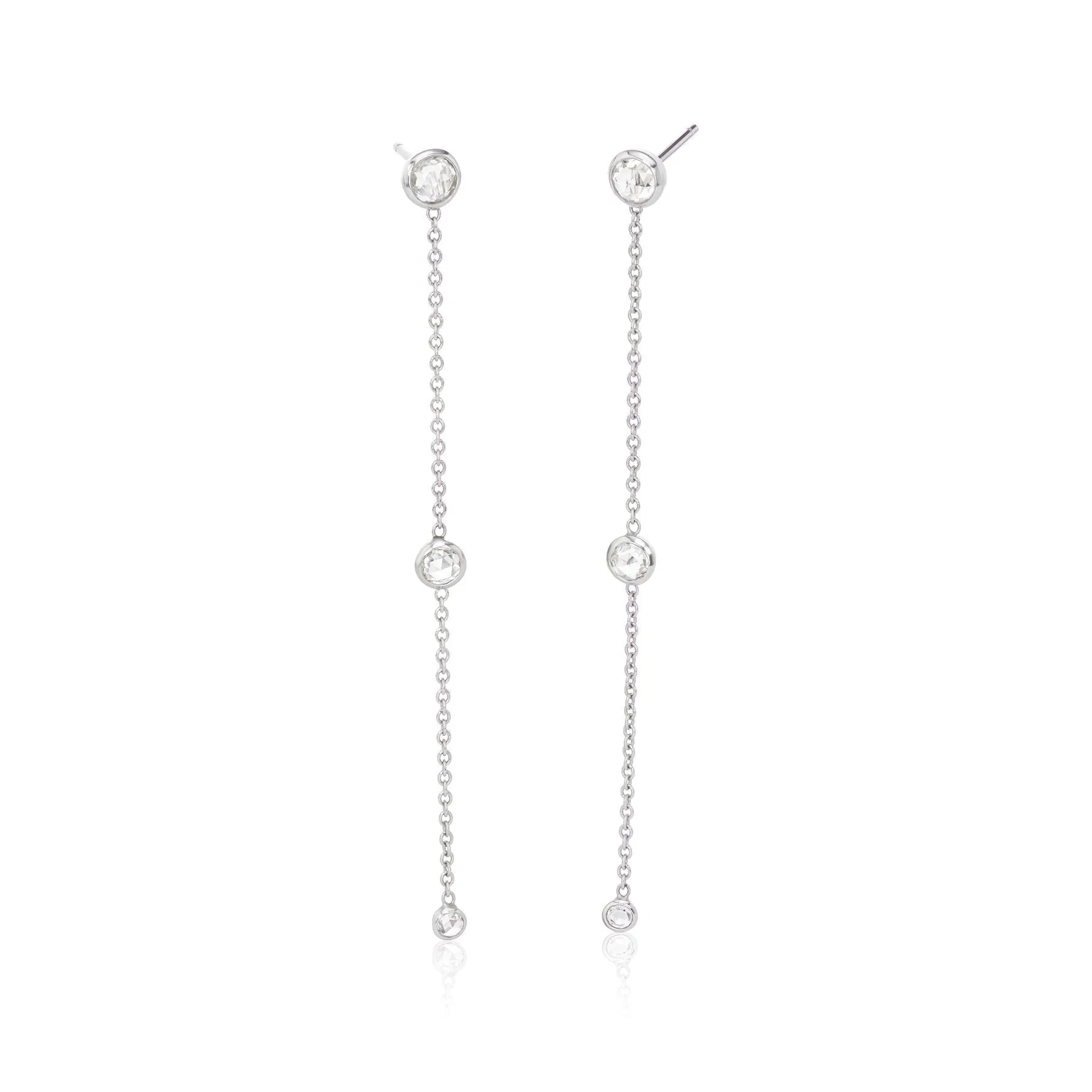Diamond Chain Earrings
