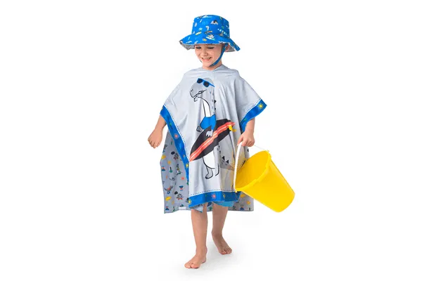Flapjack Kids UPF50  Patterned Reversible Sun Hat - Dino