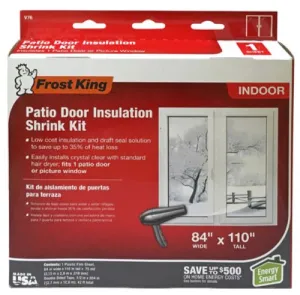Frost King V76H 84" x 110" Indoor Insulation Kit For Patio Door Or Large Window - Quantity of 12