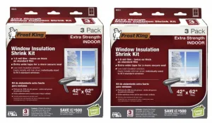 Frost King V83/3 3-Pack of 42" x 62" Extra Strength Indoor Window Insulation Kit - Quantity of 2