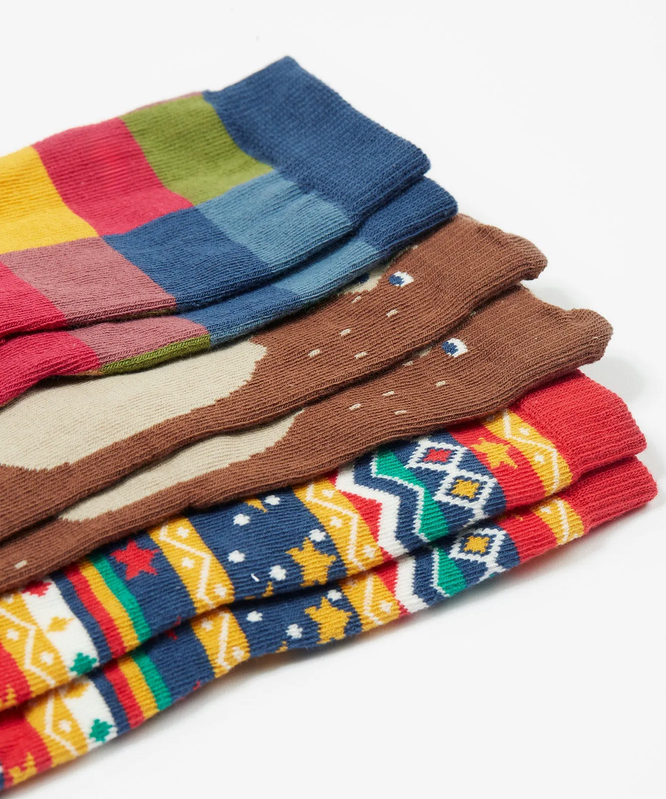 Frugi Rock My Socks - Bear 3 Pack