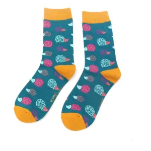 Hedgehogs Socks Teal