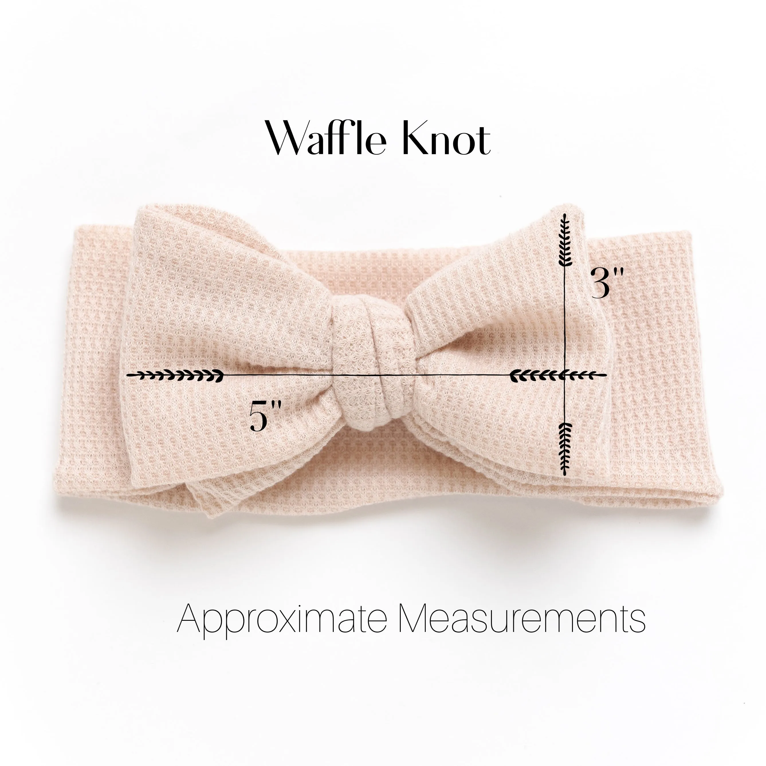 Jumbow Waffle Knot - Pearl Pink