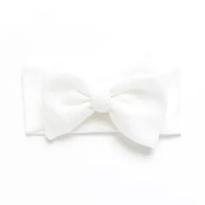 Jumbow Waffle Knot - White