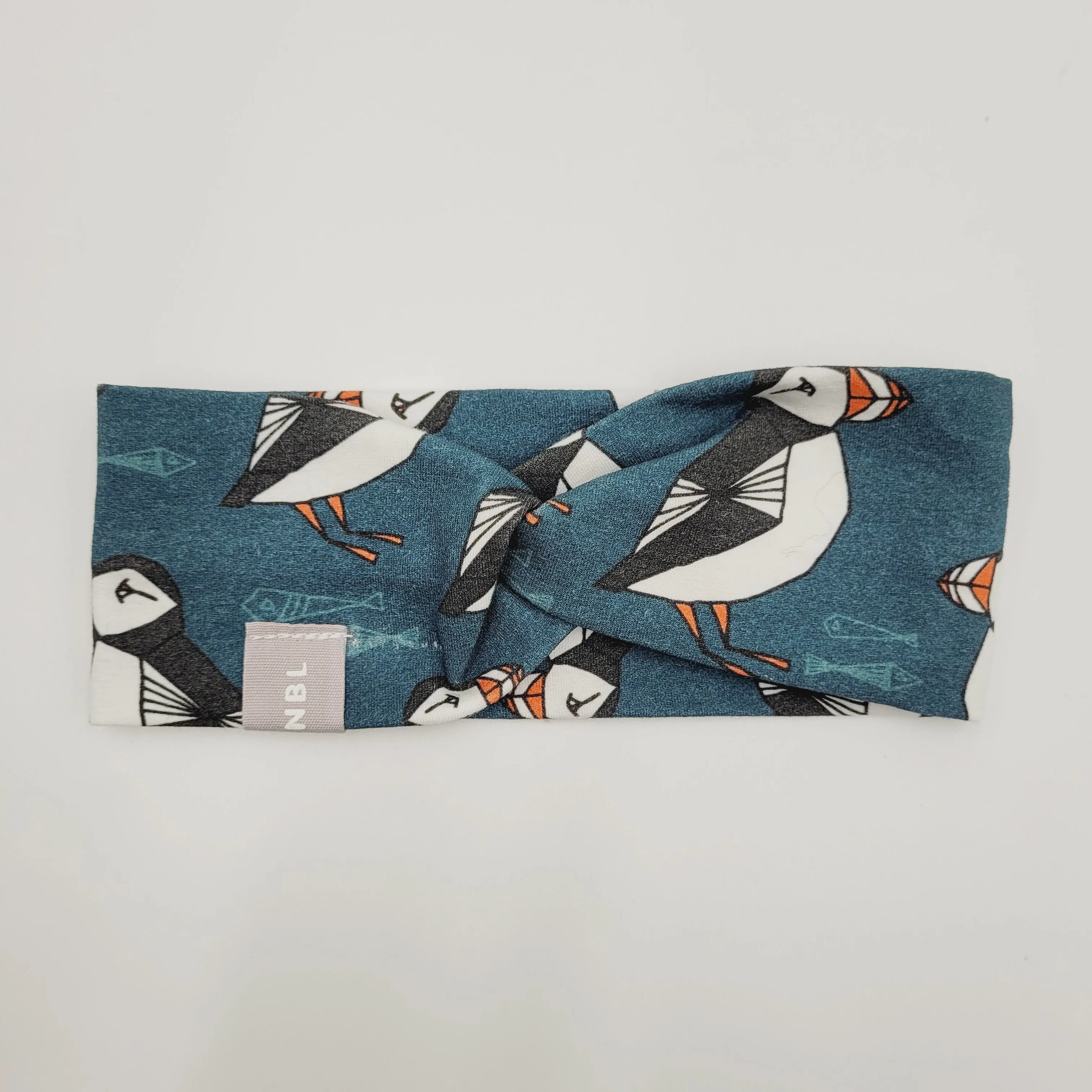 Knot Headband  (Blue Puffin)