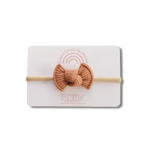 Knot Single Bow - Toast Waffle