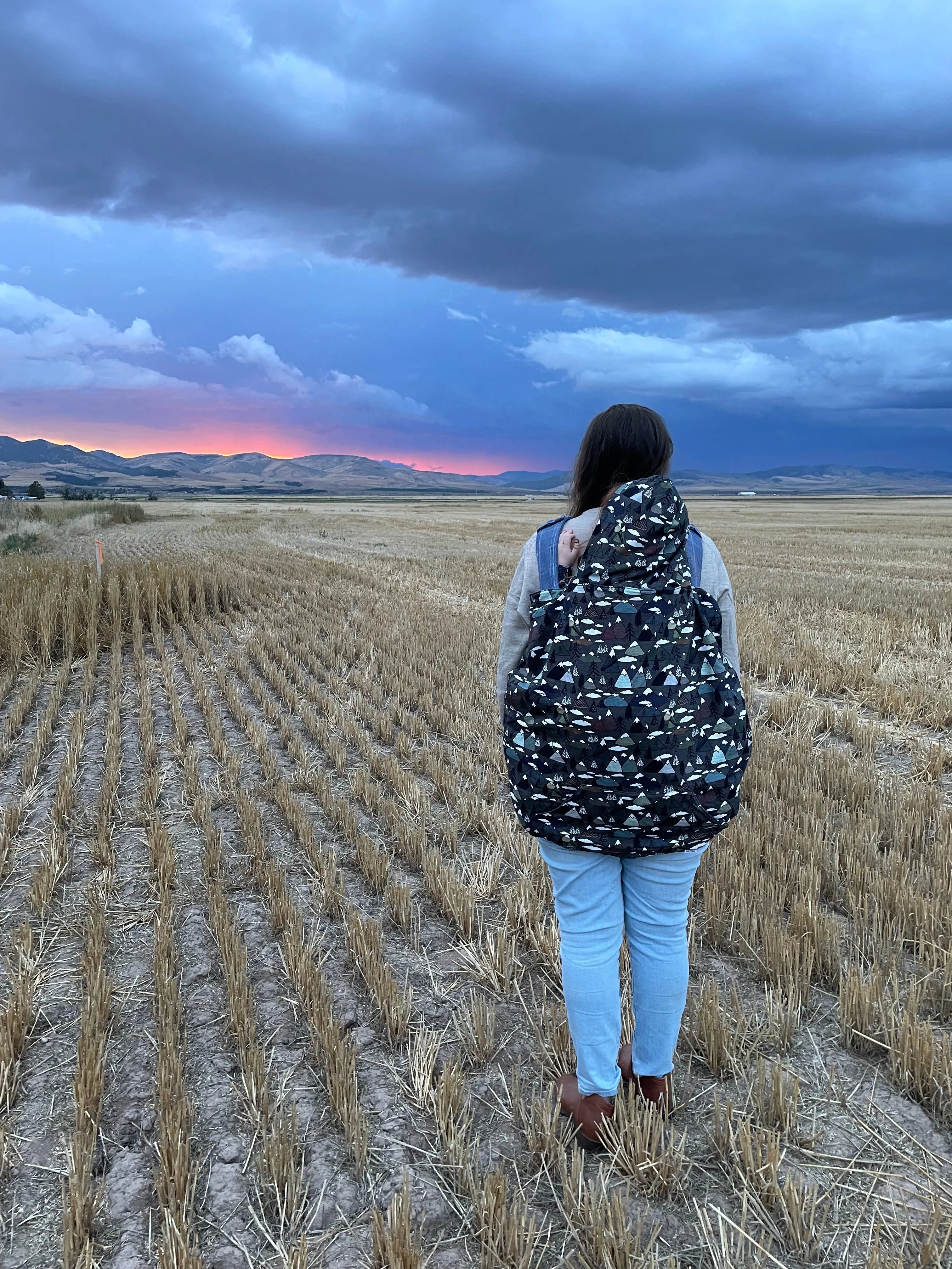 Neon Watercolor- Insulated Wind&Rain Carrier Cover