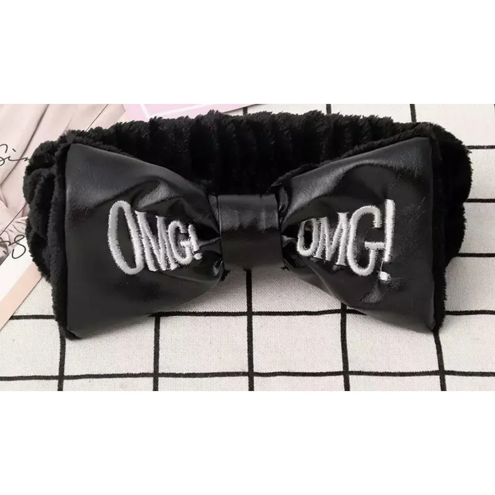 OMG Makeup Spa Headband with Bow