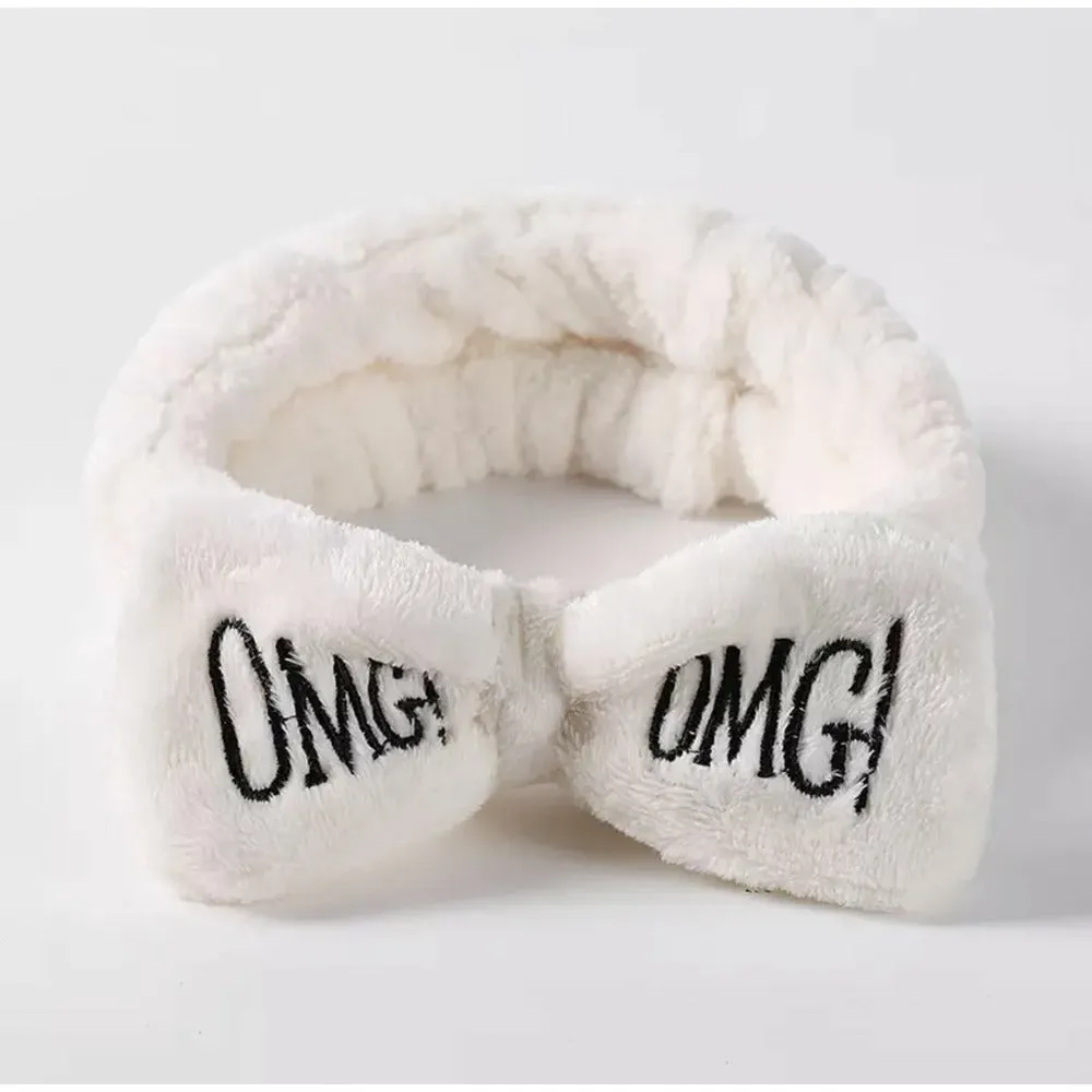 OMG Makeup Spa Headband with Bow