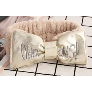 OMG Makeup Spa Headband with Bow