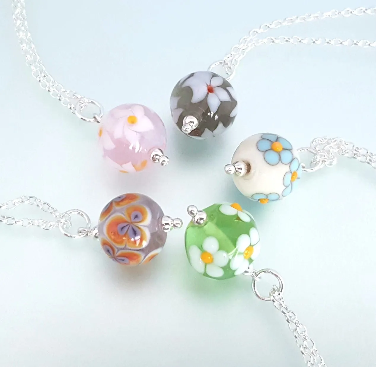 Posy Necklace - Forget me not - Flora Collection