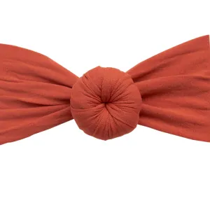 Round Knot Turban  - Rust