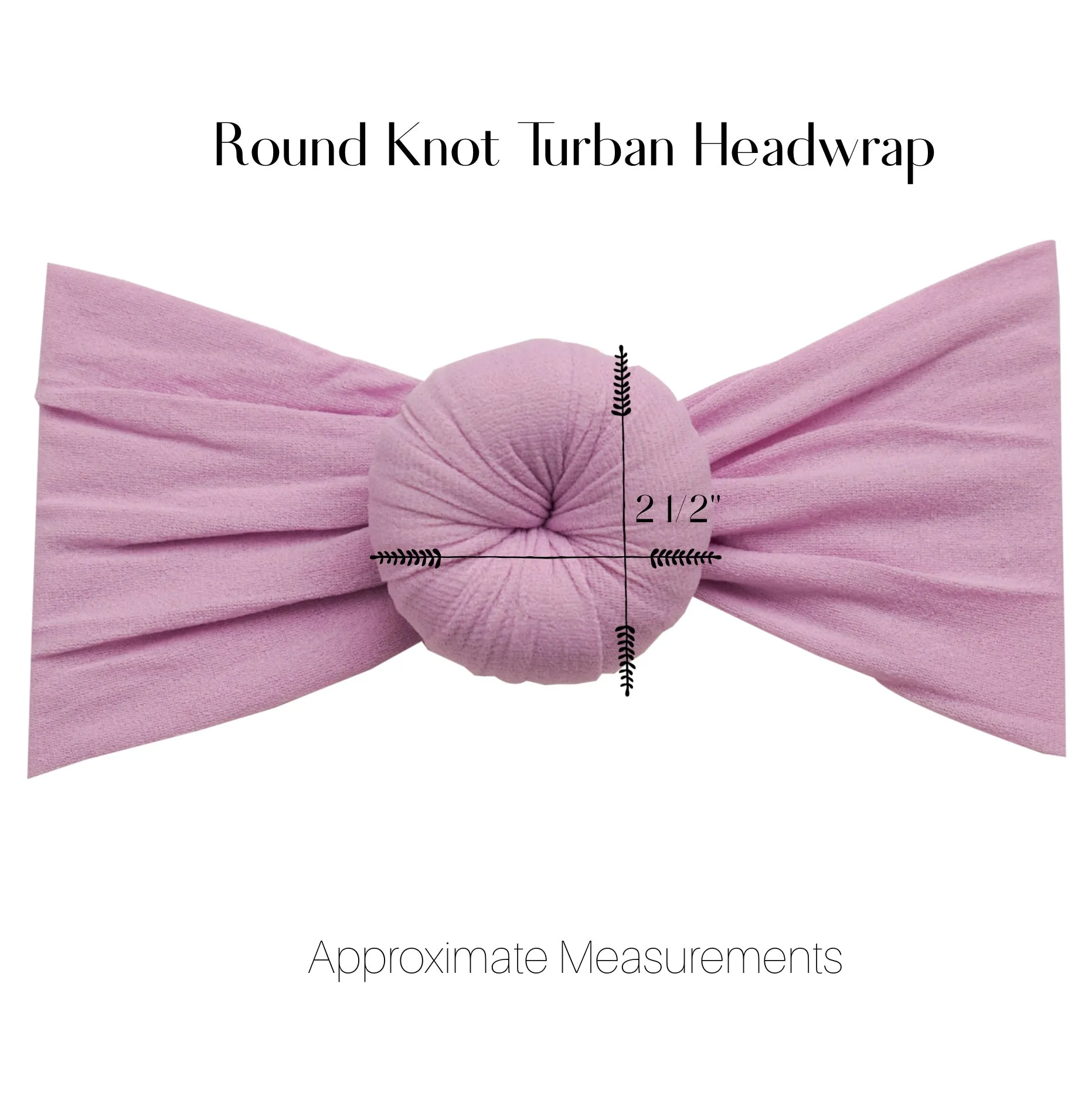 Round Knot Turban  - Rust