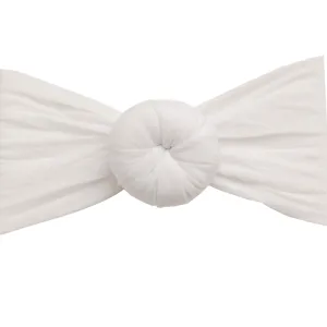 Round Knot Turban  - White