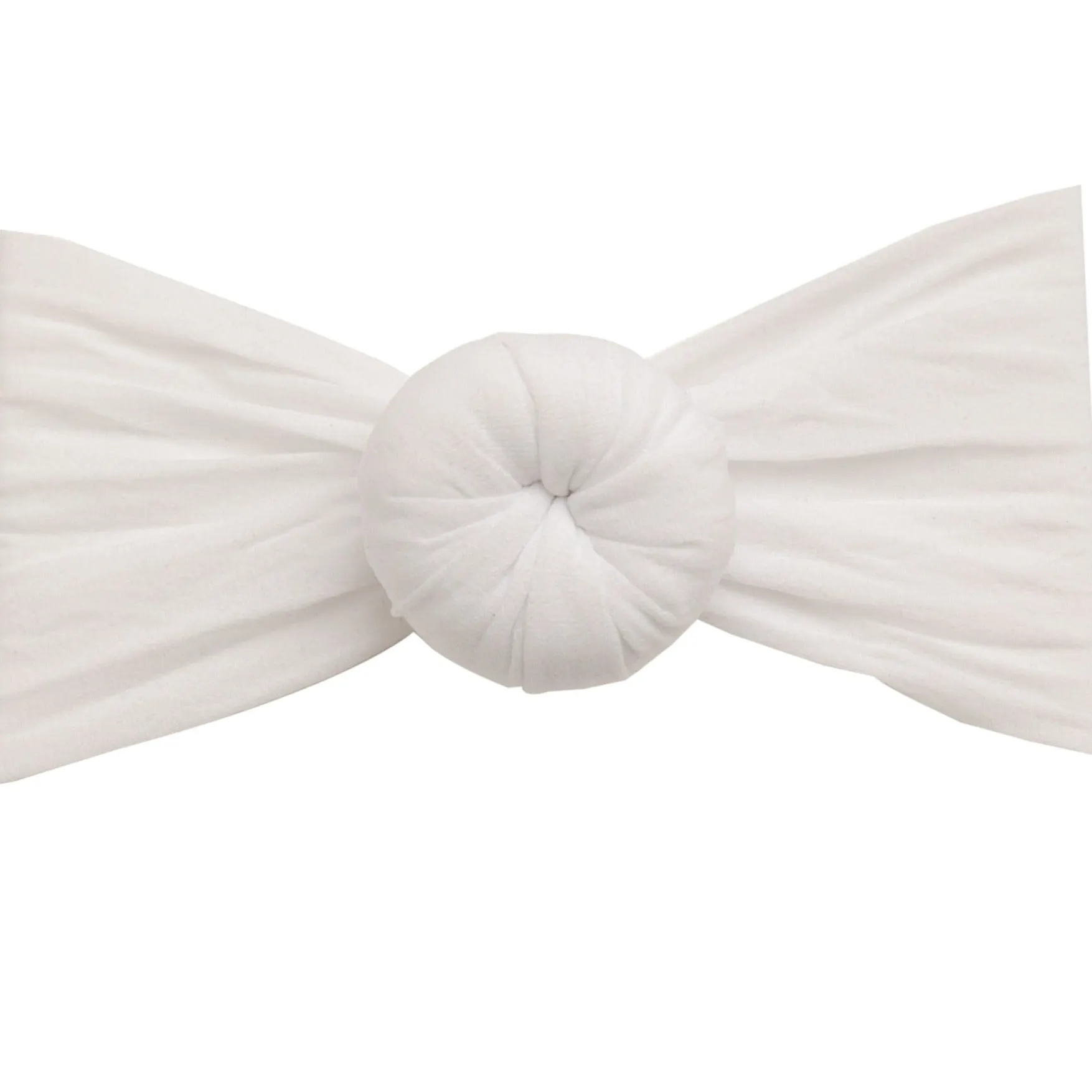 Round Knot Turban  - White