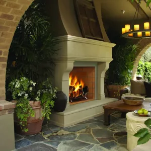 Superior WRE6000 Open-Hearth Outdoor Wood-Burning Fireplace