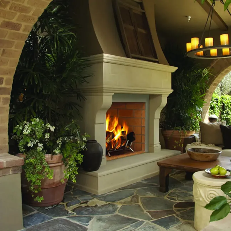 Superior WRE6000 Open-Hearth Outdoor Wood-Burning Fireplace
