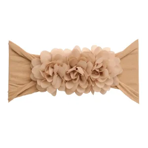 Trio Flower Headband - Hazelnut