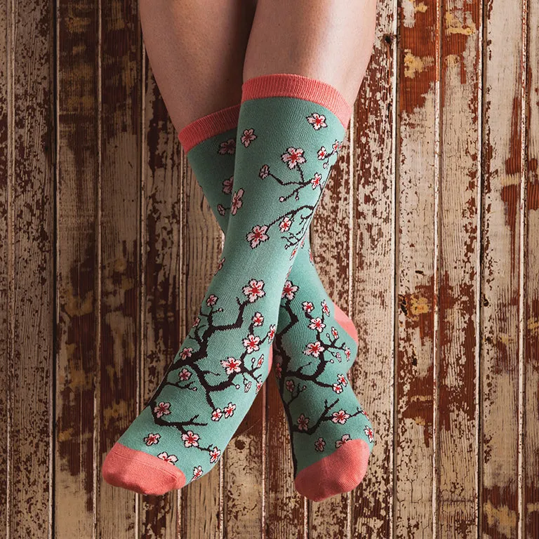 Women's Bamboo Cherry Blossom Socks