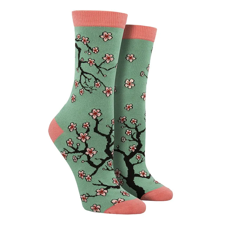Women's Bamboo Cherry Blossom Socks
