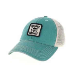 Youth Legacy Hat- Old Favorite Square Patch- Aqua